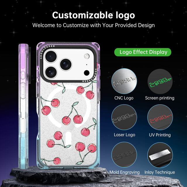 Coques Carrées Originales Design Dégradé de Couleurs, Coques de Téléphone Style Ins pour iPhone 17 Pro Max