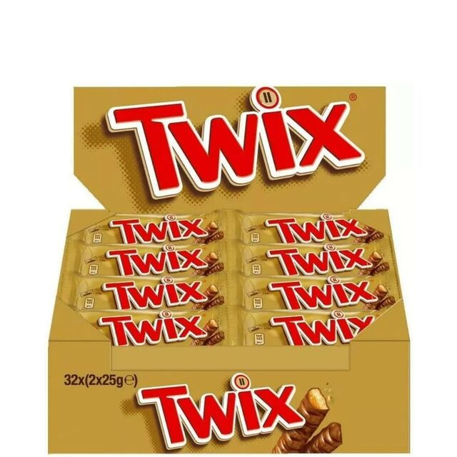 Barres Chocolatées Twix de Qualité Premium 50g 75g, Vente en Gros de Chocolat Twix