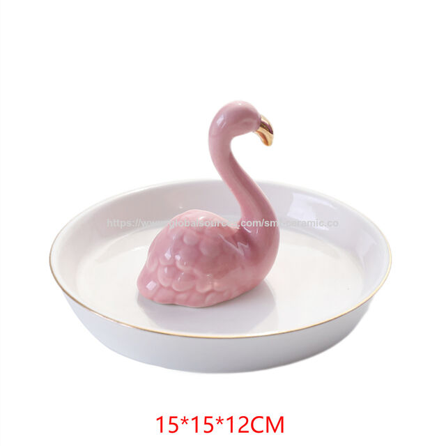 Plateau Décoratif en Céramique Personnalisé pour Cadeau, Collier, Ornement, Plat à Bijoux, Bagues, Boucles d'Oreilles, pour la Maison et l'Hôtel