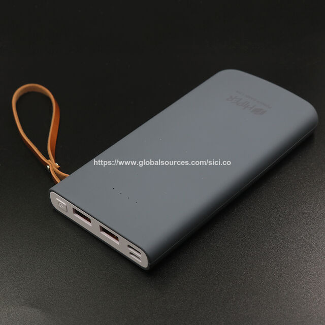 Batterie Externe Ultra Fine 10000 mAh, Chargeur Portable de Secours, Double USB