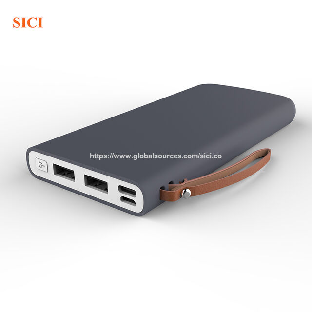 Batterie Externe Ultra Fine 10000 mAh, Chargeur Portable de Secours, Double USB