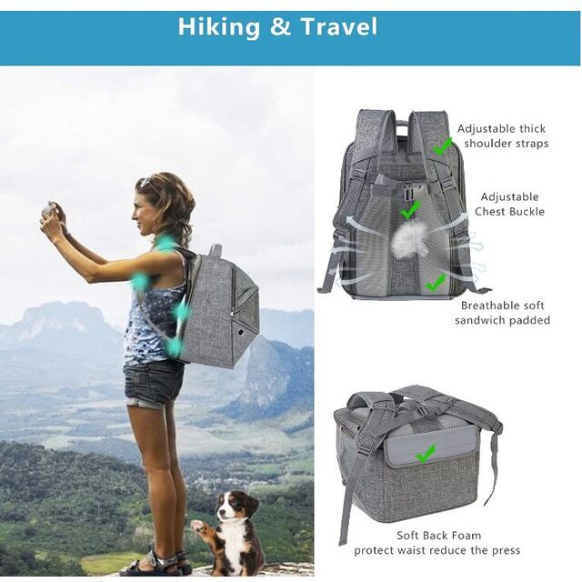 Prix de gros OEM Sac pour animaux de compagnie étanche, portable, respirant, pliable et extensible