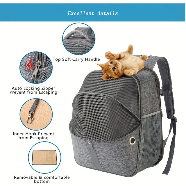Prix de gros OEM Sac pour animaux de compagnie étanche, portable, respirant, pliable et extensible