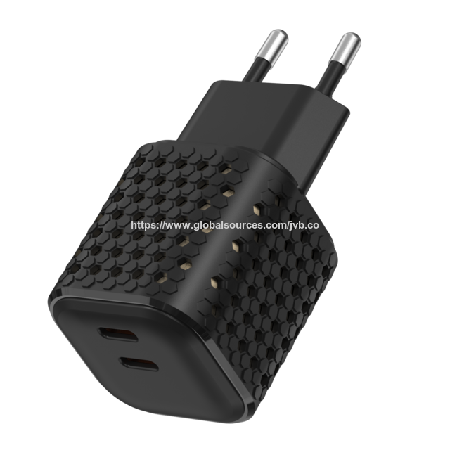 Carregador Rápido GaN de 100W com Qualidade Assegurada, LED Inteligente e Adaptador de Alimentação USB-C de Porta Dupla para Celulares, Tablets e Macs