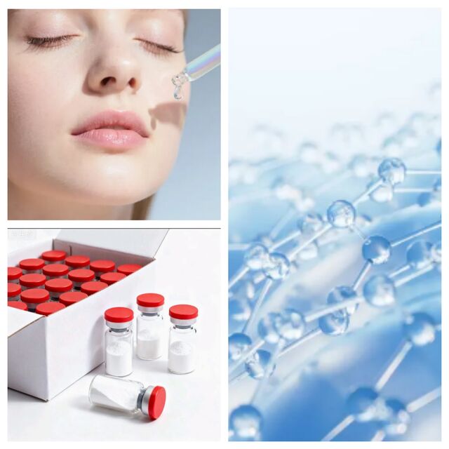 Peptide de Cuivre GHK-Cu Certifié GMP en Poudre pour Formules Cosmétiques Avancées Anti-Rides et de Renouvellement de la Peau