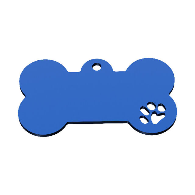 Étiquette à Suspendre en Acier Inoxydable avec Logo Personnalisé, Impression de Griffe Creuse, Plaque en Forme d'Os pour Chien, Métal Vierge DIY, Étiquette Anti-Perte pour Animaux de Compagnie
