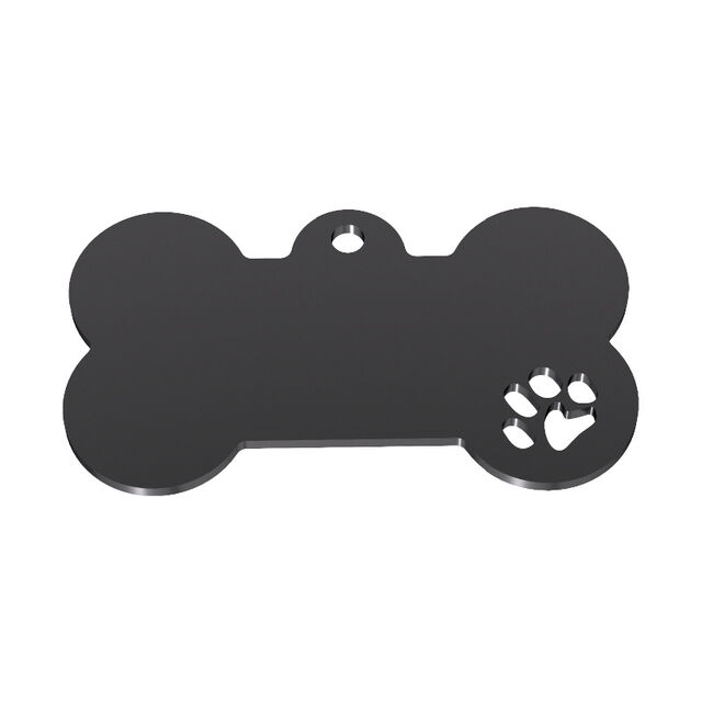 Étiquette à Suspendre en Acier Inoxydable avec Logo Personnalisé, Impression de Griffe Creuse, Plaque en Forme d'Os pour Chien, Métal Vierge DIY, Étiquette Anti-Perte pour Animaux de Compagnie