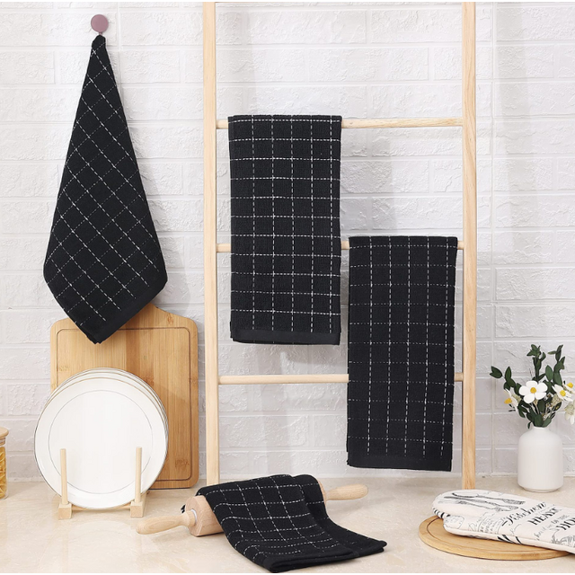 Toalha de algodão de absorção de água por atacado para limpeza doméstica