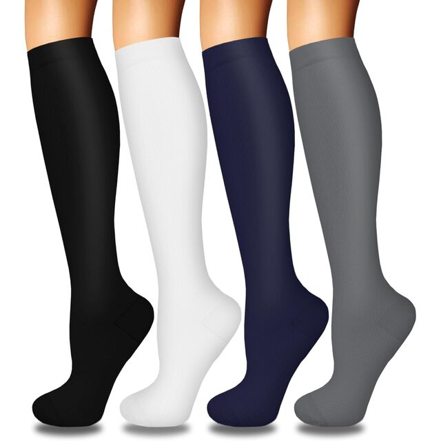 Calcetines de Compresión para Mujer para la Circulación, el Mejor Soporte para Enfermeras, Correr, Atletismo, Viajes