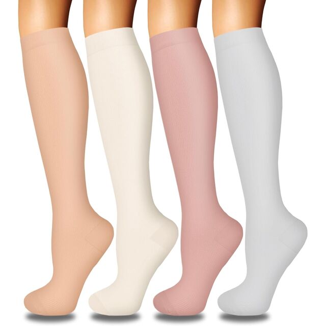 Calcetines de Compresión para Mujer para la Circulación, el Mejor Soporte para Enfermeras, Correr, Atletismo, Viajes