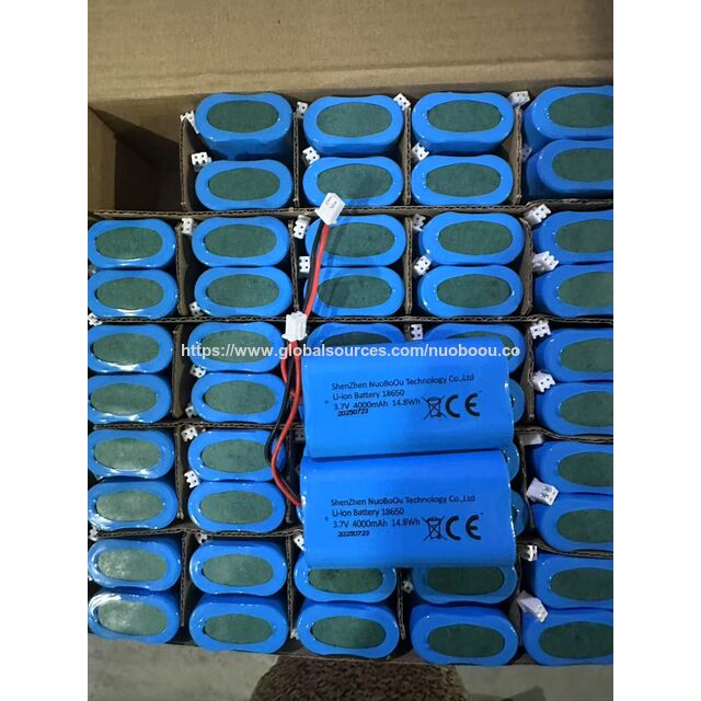 Fabricant de batteries, batterie rechargeable 18650, pack de batteries 3.7V 4000mAh pour ventilateurs rechargeables