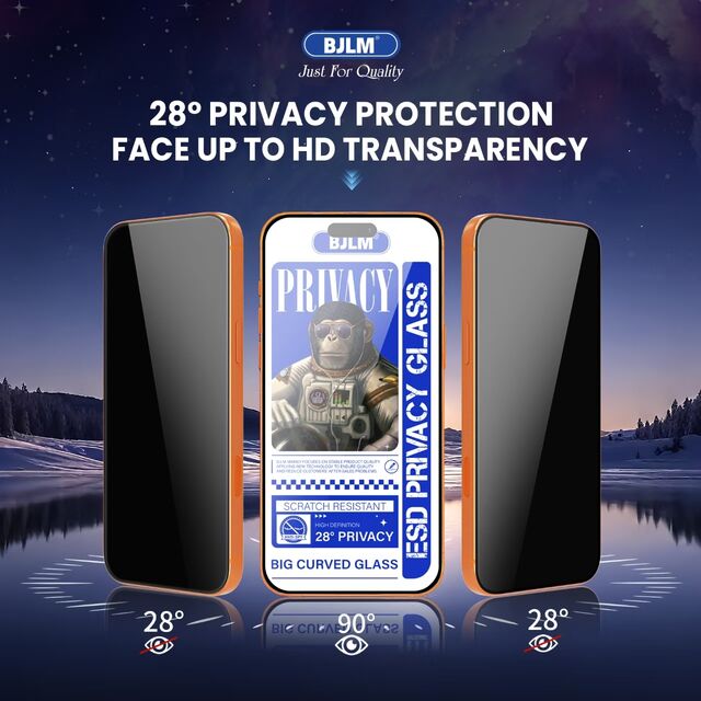 Protector de Pantalla de Privacidad de Vidrio Templado King Kong Directo de Fábrica al por Mayor para Teléfono Móvil Modelo Samsung