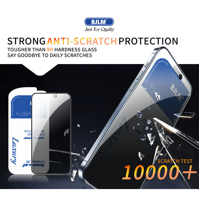 Protector de pantalla de vidrio templado de privacidad de lujo de alta gama al por mayor para modelo de iPhone, precio de fábrica anti-espía