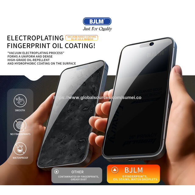 Protector de pantalla de vidrio templado de privacidad de lujo de alta gama al por mayor para el modelo iPhone 17, precio de fábrica anti-espía