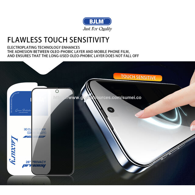 Protector de pantalla de vidrio templado de privacidad de lujo de alta gama al por mayor para el modelo iPhone 17, precio de fábrica anti-espía