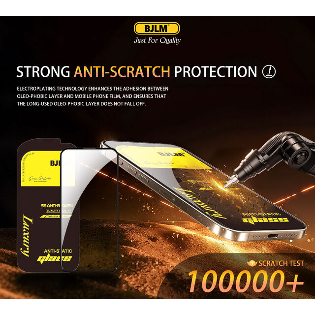 Venta al por mayor directa de fábrica de vidrio templado 5s de lujo de alta gama para el modelo iPhone 14 promax, protector de pantalla anti-rotura