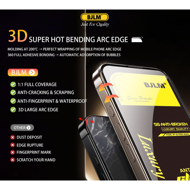 Venta al por mayor directa de fábrica de vidrio templado 5s de lujo de alta gama para el modelo iPhone 14 promax, protector de pantalla anti-rotura