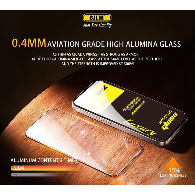 Venta al por mayor directa de fábrica de vidrio templado 5s de lujo de alta gama para el modelo iPhone 14 promax, protector de pantalla anti-rotura
