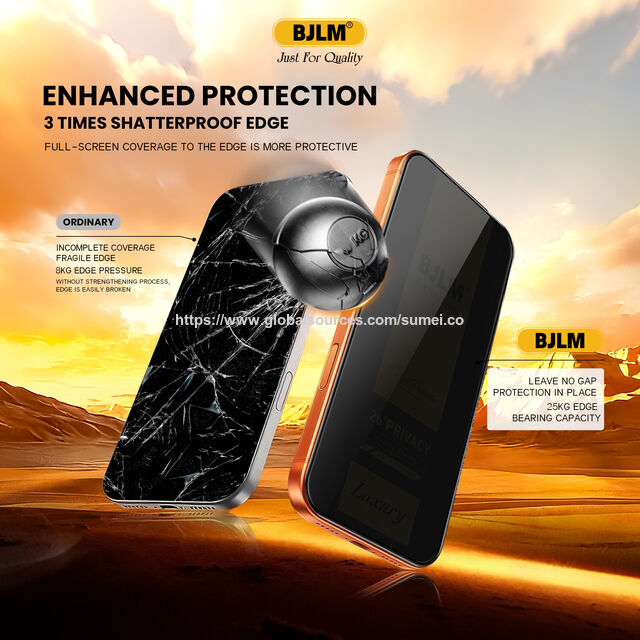 Protector de pantalla de vidrio templado de privacidad 5S de lujo de alta gama al por mayor para iPhone 17 Pro Max, precio de fábrica