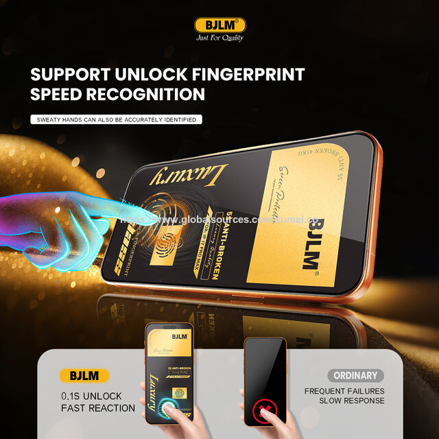 Venta al por mayor directa de fábrica de vidrio templado 5s de lujo de alta gama para Samsung S26 Ultra, protector de pantalla de desbloqueo de huellas dactilares