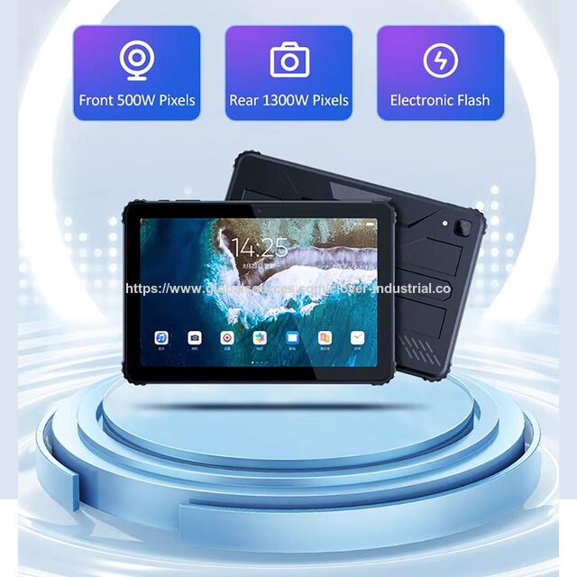 Robustes Android 14 Tablet mit wasserdichter & sturzsicherer Hülle, GPS, 10,95" Bildschirm, MTK G99 Prozessor, IP68 & IP69