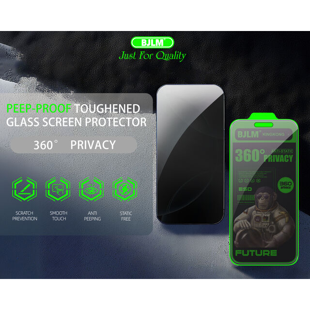 Protector de pantalla de privacidad de vidrio templado King Kong al por mayor de 360 grados para iPhone, precio de fábrica de teléfonos móviles