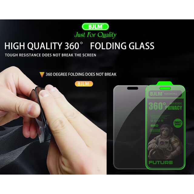Protector de pantalla de privacidad de vidrio templado King Kong al por mayor de 360 grados para iPhone, precio de fábrica de teléfonos móviles