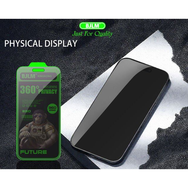 Protector de pantalla de privacidad de vidrio templado King Kong al por mayor de 360 grados para iPhone, precio de fábrica de teléfonos móviles