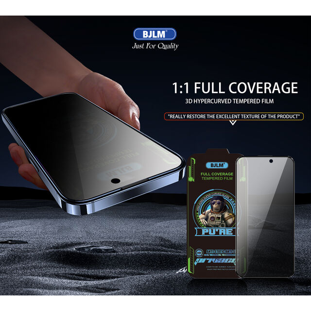 Protector de pantalla de privacidad King Kong 300c de vidrio templado al por mayor para iPhone, precio de fábrica