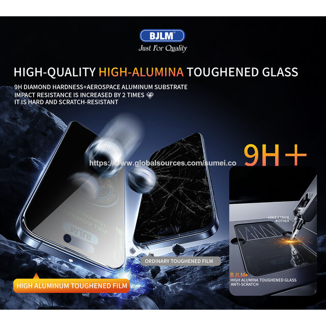 Protector de pantalla de privacidad King Kong 300c de vidrio templado al por mayor para iPhone 17, precio de fábrica