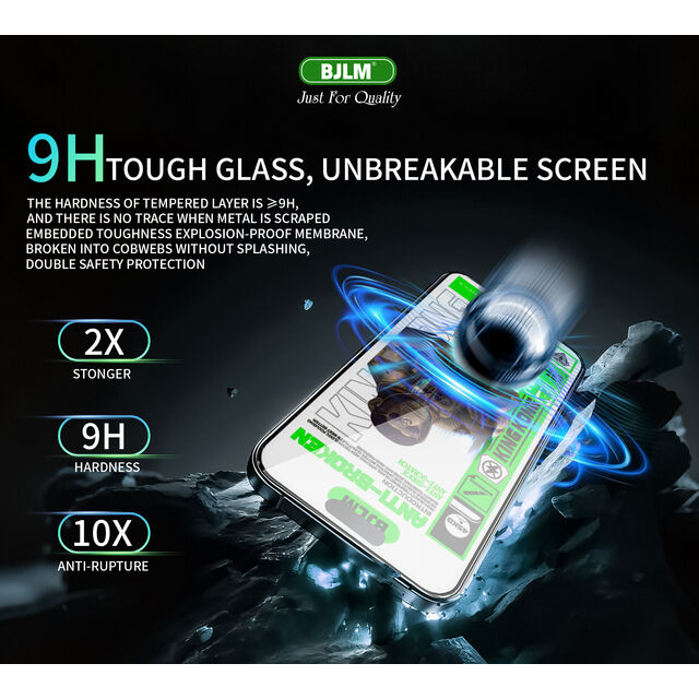 Venta al por mayor directa de fábrica de vidrio templado King Kong de alta gama para iPhone 17 promax, protector de pantalla anti-rotura