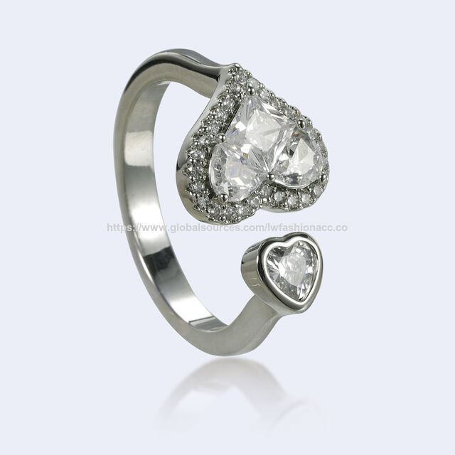 Modeschmuck-Ringe mit Strasssteinen - Großhandel Accessoires