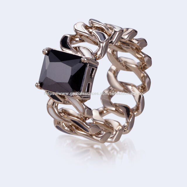 Modeschmuck-Ringe mit Strasssteinen - Großhandel Accessoires