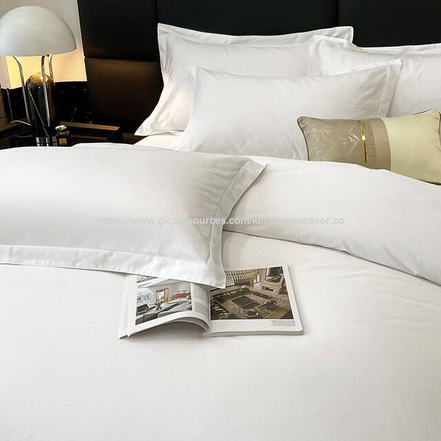 Meilleur Prix Blanc Quatre Saisons Coton Qualité Hôtel Linge de Lit Queen King à Vendre