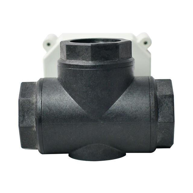 Válvula de Bola Motorizada Eléctrica TONHE AC110-230V 3/4" BSP/NPT DN20 PPE Puerto L/T