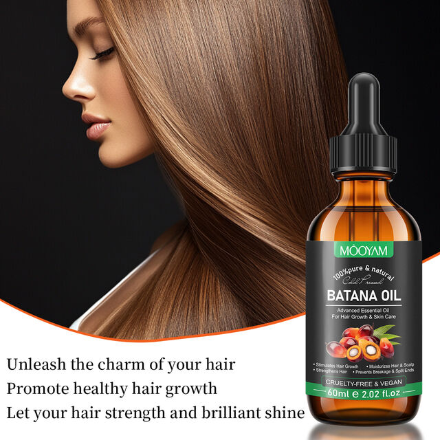 Huile Essentielle Avancée Stimule la Croissance des Cheveux, Hydrate Cheveux & Cuir Chevelu - Huile de Batana MOOYAM pour la Croissance et les Soins des Cheveux