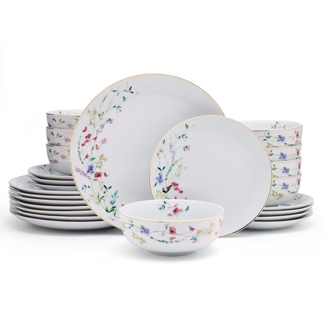 Ensemble de vaisselle, vaisselle, assiettes et bols, service de table, vaisselle de cuisine, vaisselle ménagère