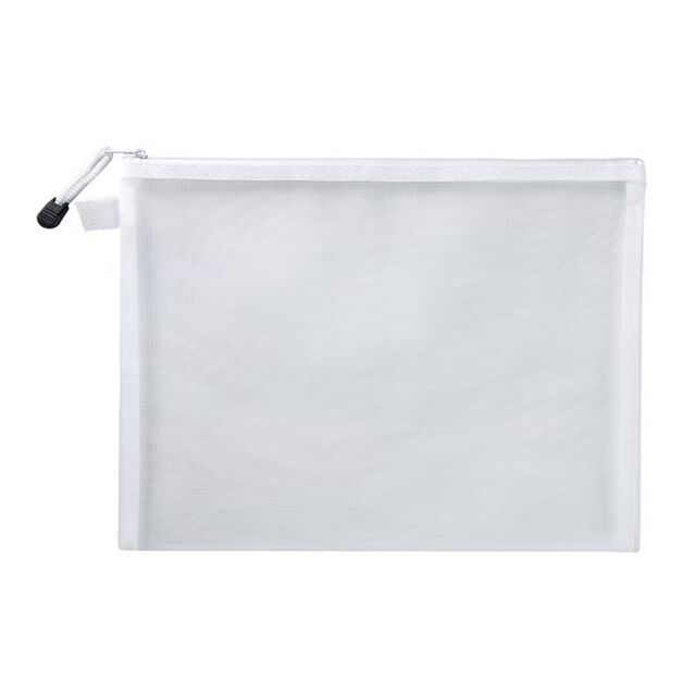 Bolsa de Archivo Transparente de Malla con Cremallera al por Mayor A4 A5, Estuche para Documentos Transparente, Bolsa de Papelería para Oficina y Escuela con Logo Personalizado