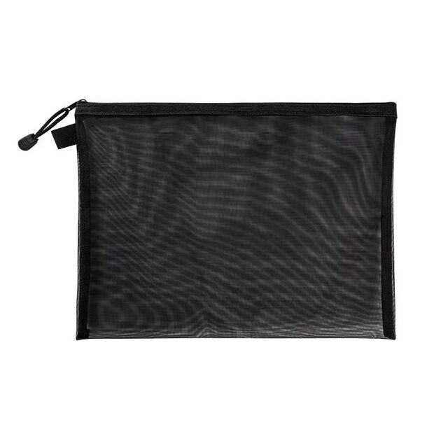 Bolsa de Archivo Transparente de Malla con Cremallera al por Mayor A4 A5, Estuche para Documentos Transparente, Bolsa de Papelería para Oficina y Escuela con Logo Personalizado