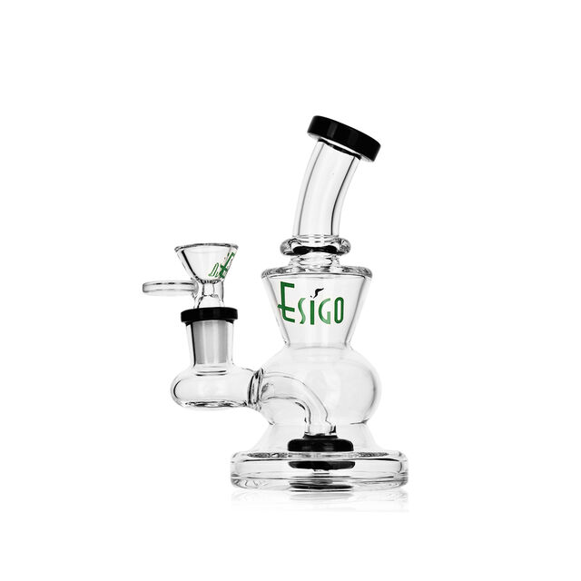 Esigo Vente en Gros Pomme de Douche Perc Mini Huile Rig Dab Rig Tuyau d'Eau en Verre