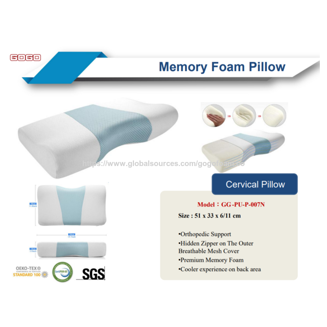 Almohada de espuma viscoelástica con gel, cómoda y con tecnología de enfriamiento única
