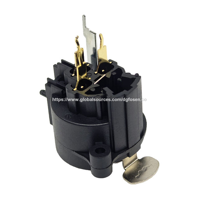Connecteur XLR Femelle à Montage sur Panneau 3 Broches 22*15.6mm, Connecteur XLR Environnemental FEMALE XLR SOCKET FS-013