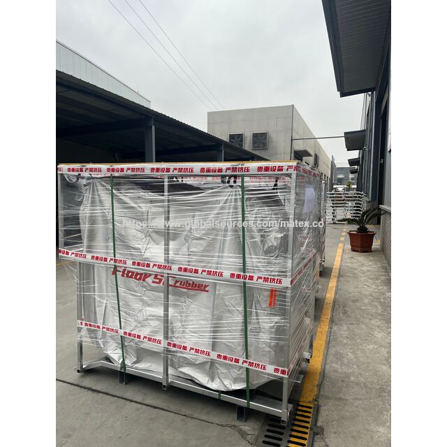 Máquina de Limpeza de Pisos Industrial Pesada para Montar, Construção em Aço Inoxidável, Alta Pressão, Autolimpeza, Largura de Limpeza de 140 cm