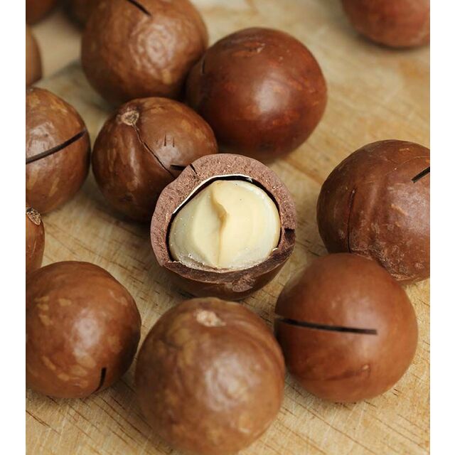Nueces de Macadamia Naturales 22-25mm, Tamaño Grande, Llenas de Nutrientes, Suministro a Granel Perfecto para Hornear, Cocinar Snacks y Delicias Gourmet
