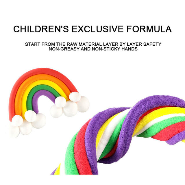 Argile et pâte à modeler en gros, sûre et non toxique pour enfants, argile de couleur pour l'école, 24 couleurs, 12 couleurs, ensemble de jouets pour élèves du primaire