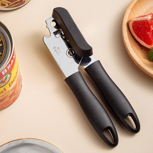 Ouvre-boîte Multifonctionnel - Modèle Polyvalent pour la Maison pour Ouvrir les Boîtes en Métal, les Conserves et les Boîtes de Conserve - Outil Parfait pour Ouvrir les Bouteilles