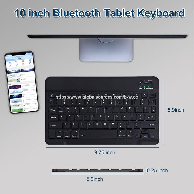 Teclado Inalámbrico BT Recargable ABS Portátil Más Vendido con 78 Teclas y Colores para Tablet, PC, Laptop y Teléfono