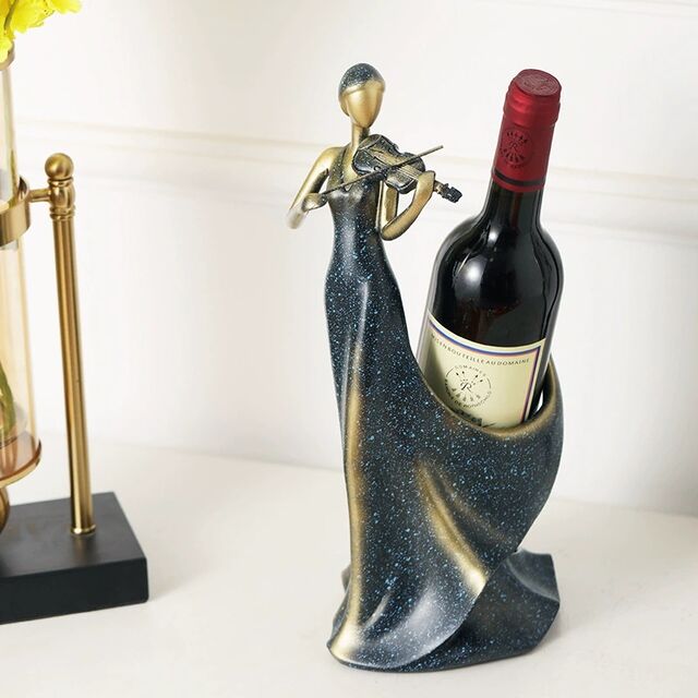 Kreativer Weinregal-Schmuck für Wohnzimmer, Geigen-Dekoration, Wein-Schrank-Dekoration für die Eingangshalle