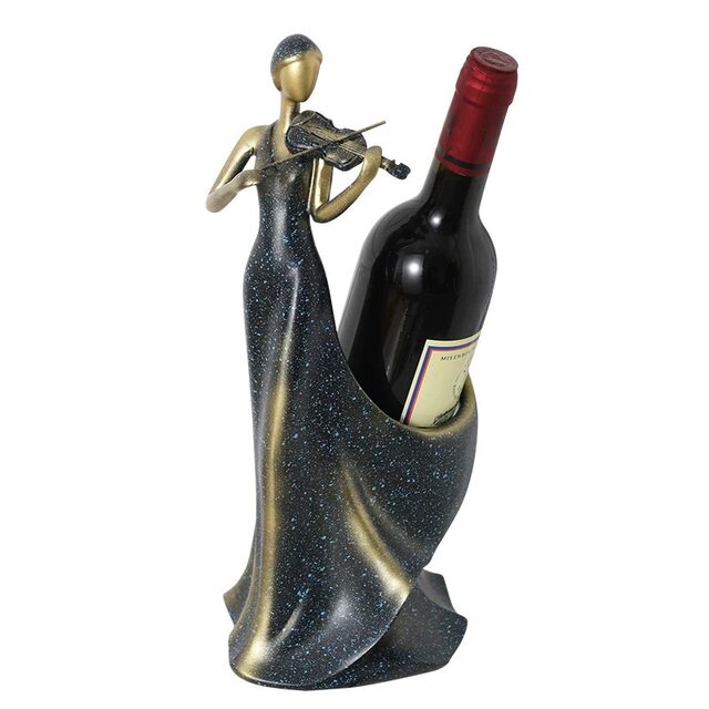 Kreativer Weinregal-Schmuck für Wohnzimmer, Geigen-Dekoration, Wein-Schrank-Dekoration für die Eingangshalle