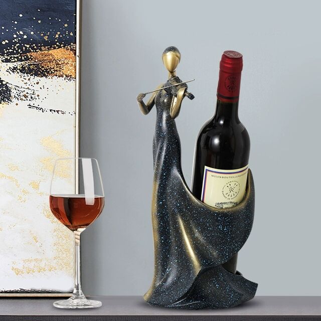 Kreativer Weinregal-Schmuck für Wohnzimmer, Geigen-Dekoration, Wein-Schrank-Dekoration für die Eingangshalle